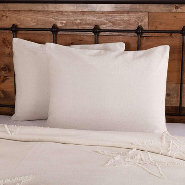 Burlap Antique White Standard Sham 21x27 VHC Brands - The Fox Decor